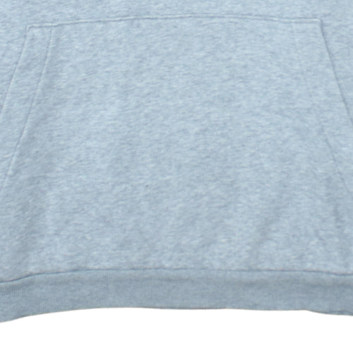 Adidas Men's Grey Pullover Hoodie Size L Sports Fleece Sweatshirt