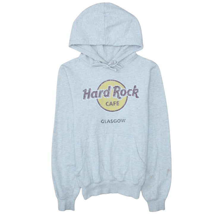 Hard Rock Cafe Glasgow Grey Pullover Hoodie Men’s Small Regular Fit