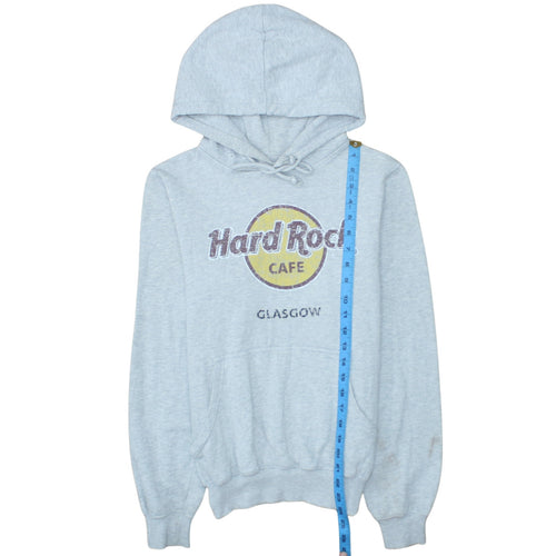 Hard Rock Cafe Glasgow Grey Pullover Hoodie Men’s Small Regular Fit