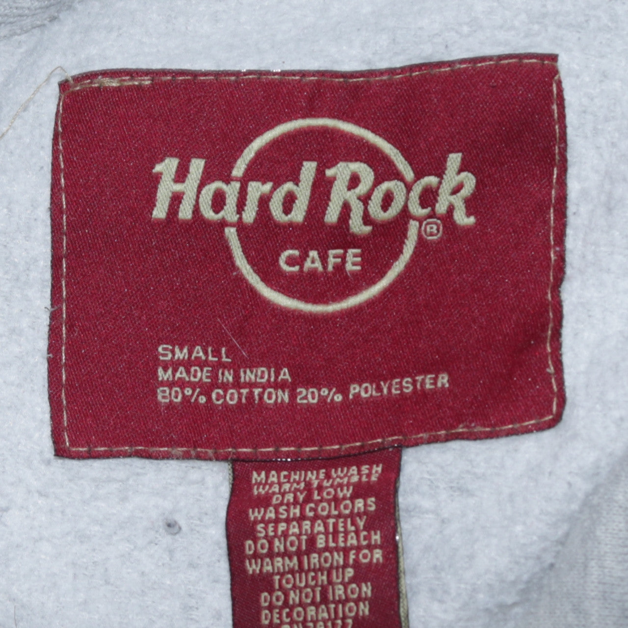 Hard Rock Cafe Glasgow Grey Pullover Hoodie Men’s Small Regular Fit