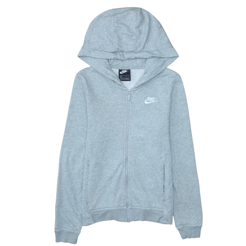 Nike Men's Grey Full Zip Hoodie XS Regular Fit Sportswear