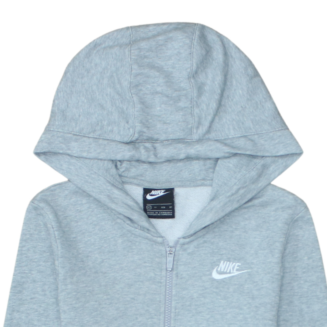 Nike Men's Grey Full Zip Hoodie XS Regular Fit Sportswear