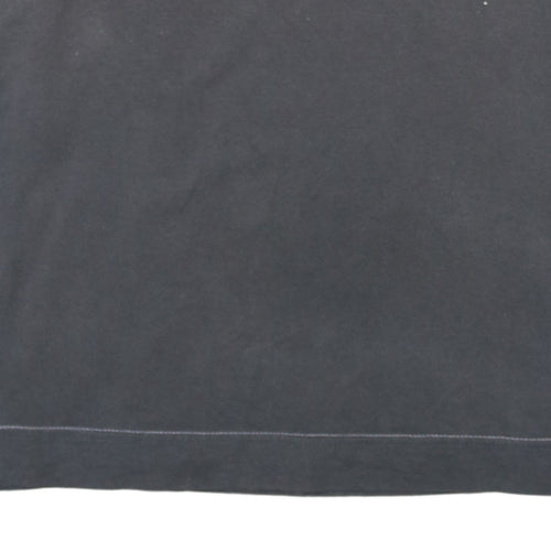 Puma Men's Black Short Sleeve Logo Graphic Cotton T-Shirt M