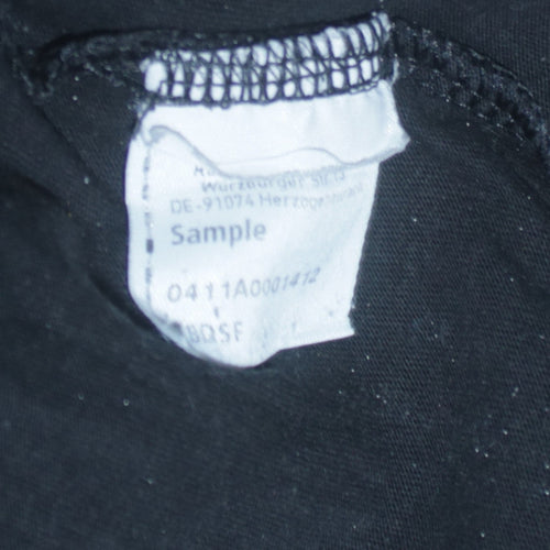 Puma Men's Black Blue Graphic Logo Cotton T-Shirt Size M
