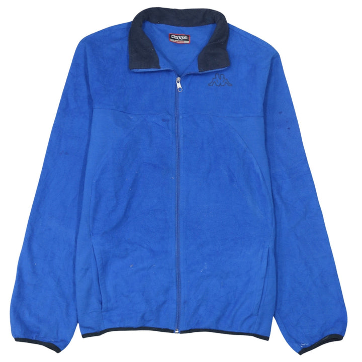 Kappa Men's Blue Fleece Full Zip Windbreaker Jacket Size L