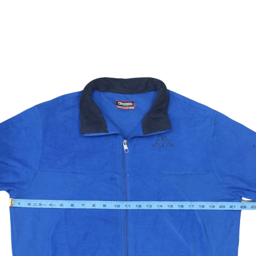 Kappa Men's Blue Fleece Full Zip Windbreaker Jacket Size L