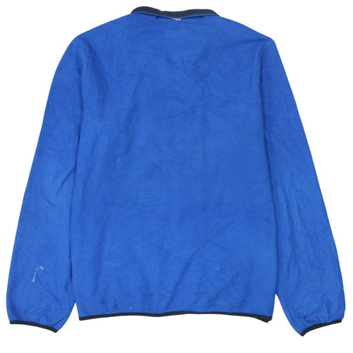 Kappa Men's Blue Fleece Full Zip Windbreaker Jacket Size L