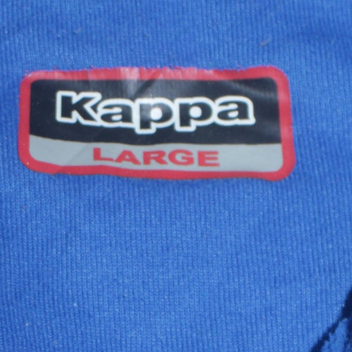 Kappa Men's Blue Fleece Full Zip Windbreaker Jacket Size L