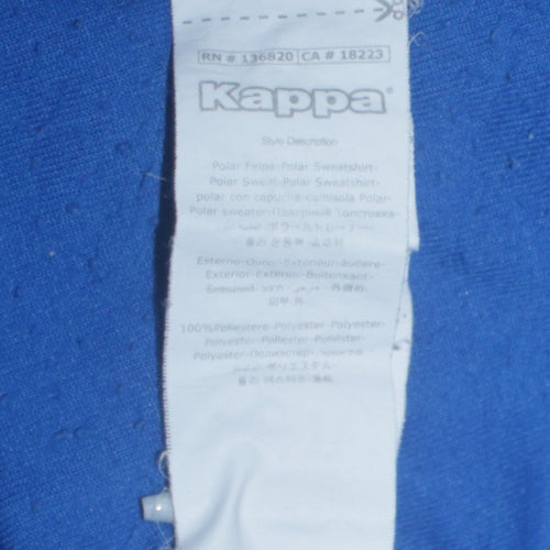 Kappa Men's Blue Fleece Full Zip Windbreaker Jacket Size L