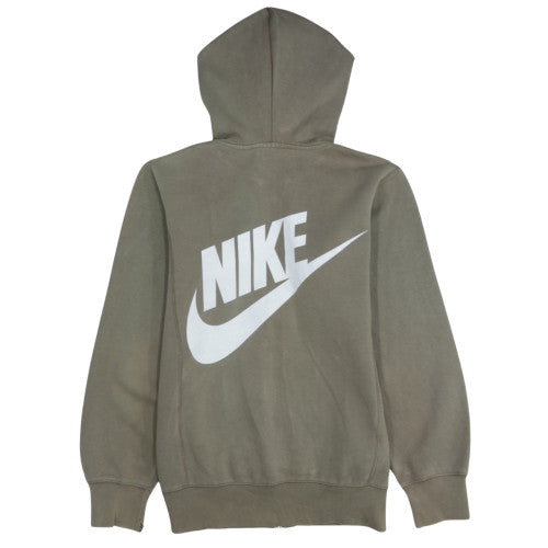 Nike Mens Khaki Full Zip Hoodie Sweatshirt Size S