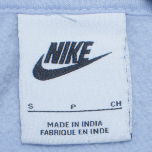 Nike Men’s Blue Pullover Hoodie S Regular Fit Fleece Sweatshirt