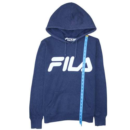 FILA Women’s Navy Blue Hooded Pullover Sweatshirt Size 12