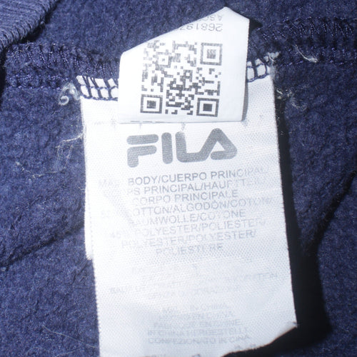 FILA Women’s Navy Blue Hooded Pullover Sweatshirt Size 12