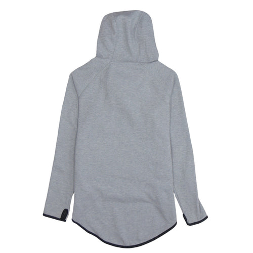 Nike Womens Grey Asymmetric Full Zip Hoodie XS Relaxed Fit