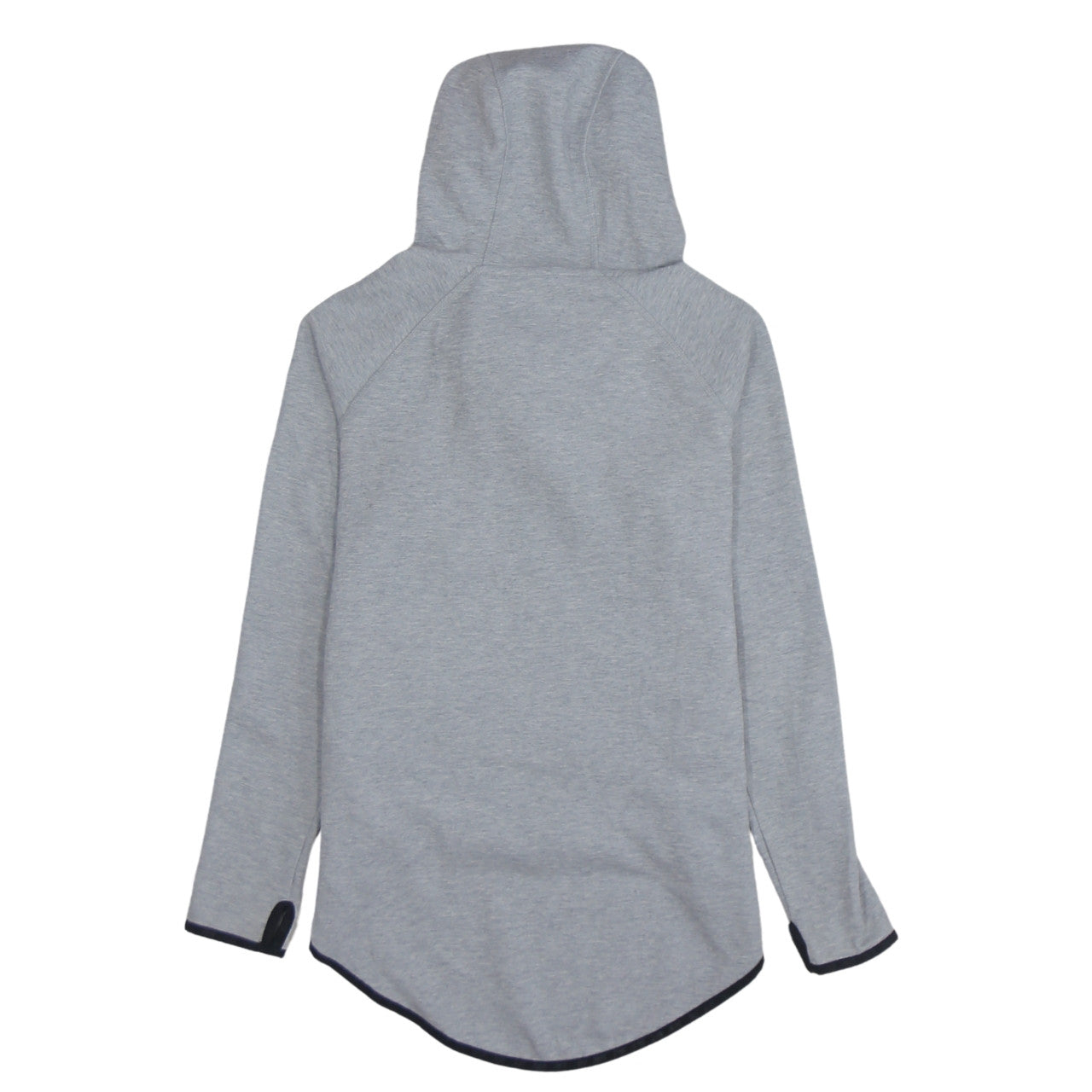 Nike Womens Grey Asymmetric Full Zip Hoodie XS Relaxed Fit