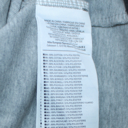 Nike Womens Grey Asymmetric Full Zip Hoodie XS Relaxed Fit