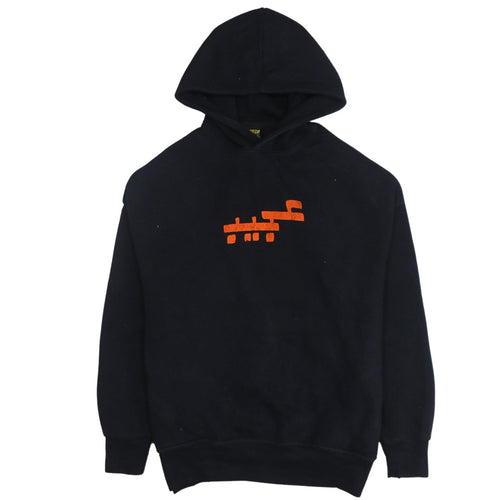 AJEEB Men’s Black Pullover Hoodie L Art Graphic Fleece Sweatshirt