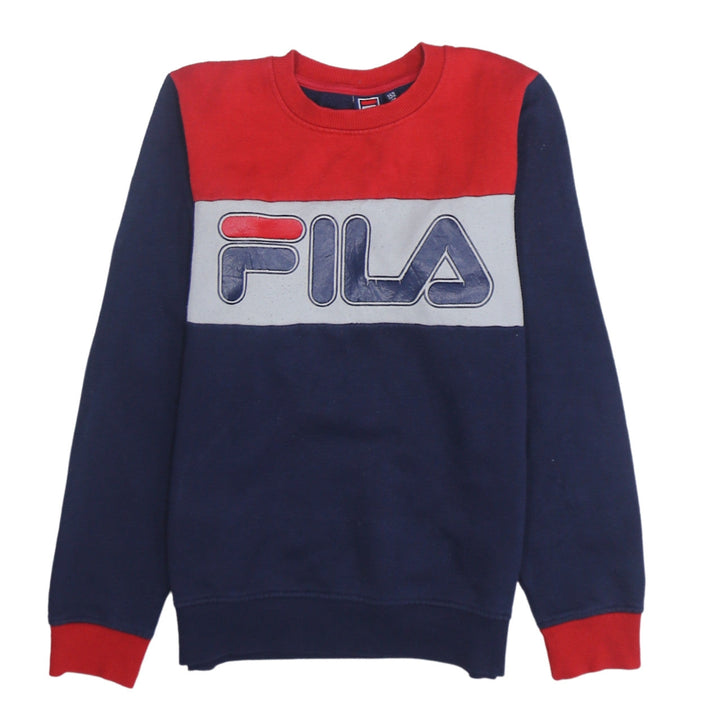 FILA Boys Multicolour 12 Years Pullover Crew Neck Sweatshirt