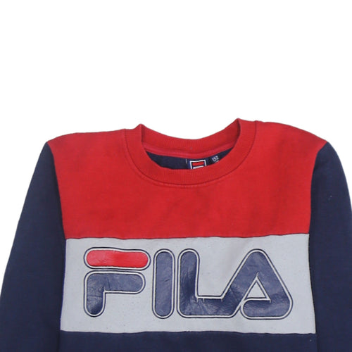 FILA Boys Multicolour 12 Years Pullover Crew Neck Sweatshirt