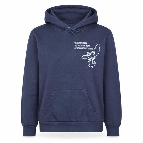 Disney Dumbo Navy Hoodie Women 2XS Primark Cares Pullover Sweatshirt