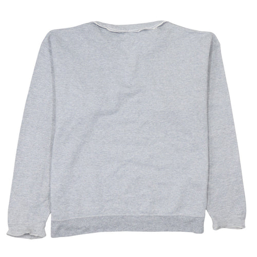Champion Men's Grey 1/4 Zip Fleece Sweatshirt Size L