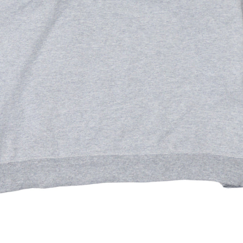 Champion Men's Grey 1/4 Zip Fleece Sweatshirt Size L
