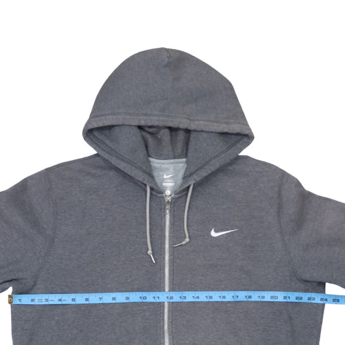 Nike Men's Grey Full Zip Hoodie L Sportswear Sweatshirt