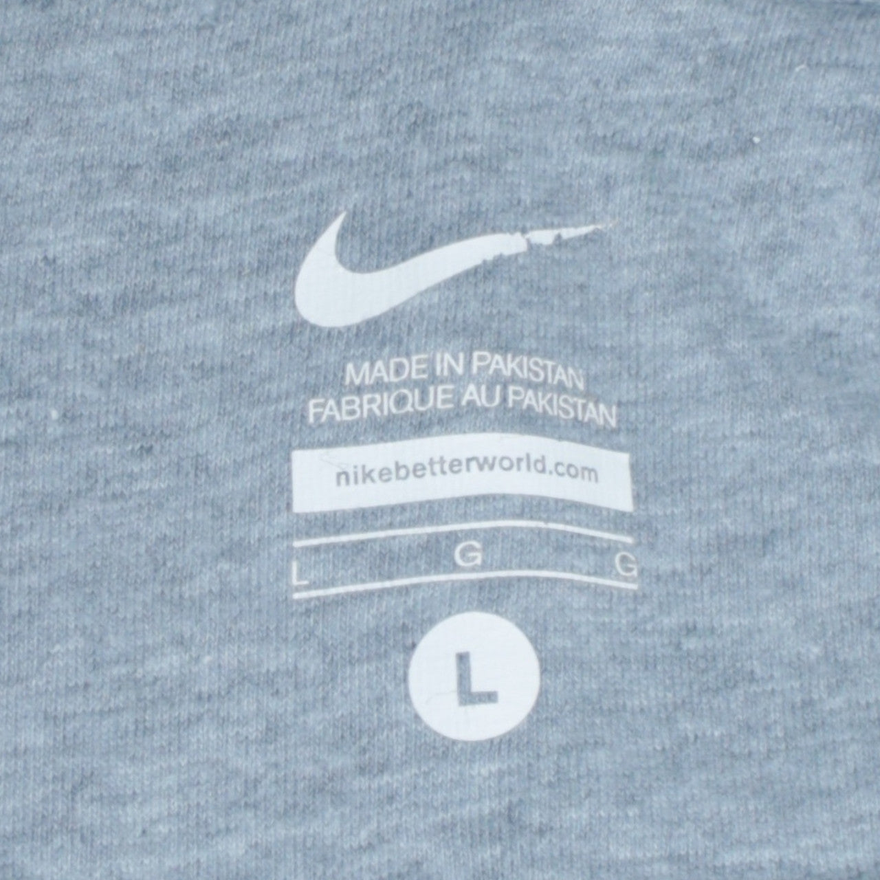 Nike Men's Grey Full Zip Hoodie L Sportswear Sweatshirt