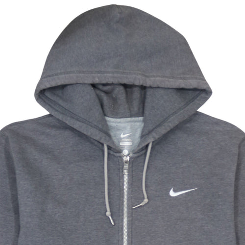 Nike Men's Grey Full Zip Hoodie L Sportswear Sweatshirt