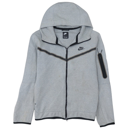 Nike Men's Grey Full Zip Hoodie Size L Sportswear