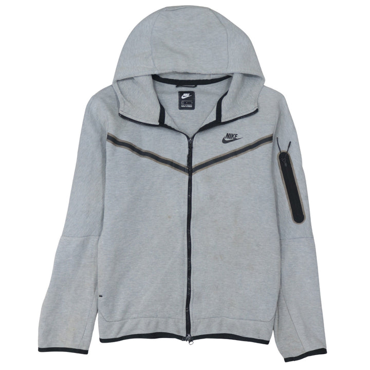 Nike Men's Grey Full Zip Hoodie Size L Sportswear