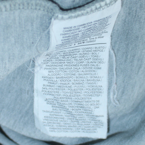 Nike Men's Grey Full Zip Hoodie Size L Sportswear