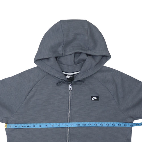 Nike Men's Grey Full Zip Hoodie Size M Sportswear