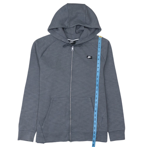 Nike Men's Grey Full Zip Hoodie Size M Sportswear