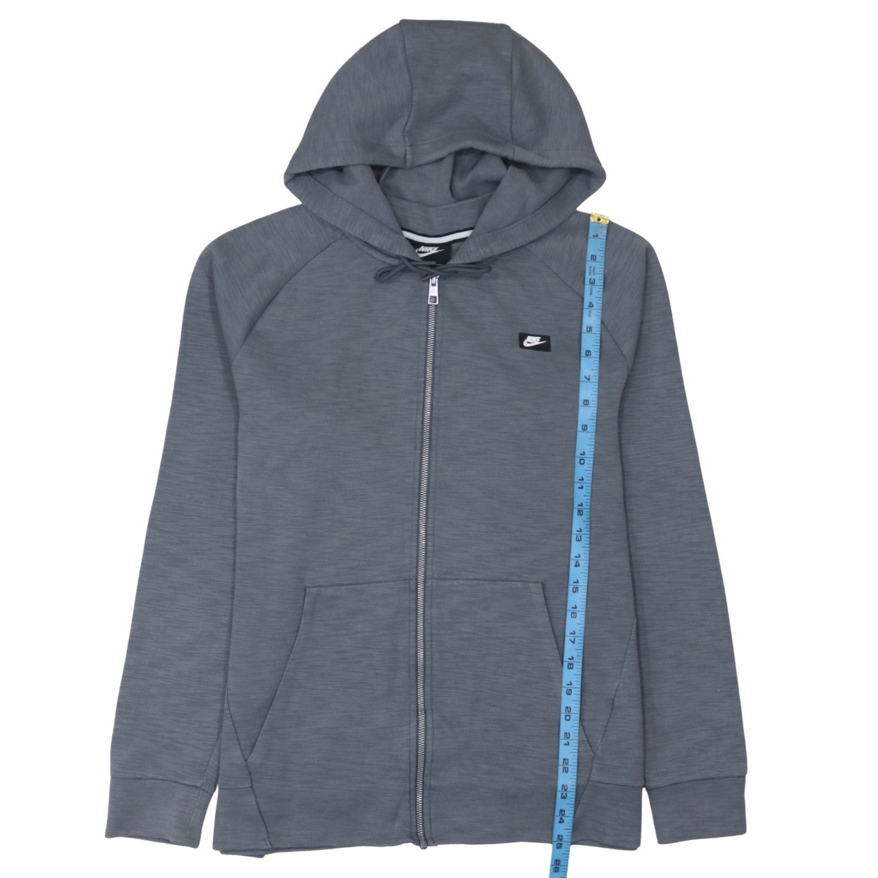 Nike Men's Grey Full Zip Hoodie Size M Sportswear