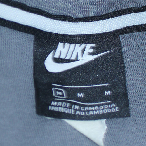 Nike Men's Grey Full Zip Hoodie Size M Sportswear