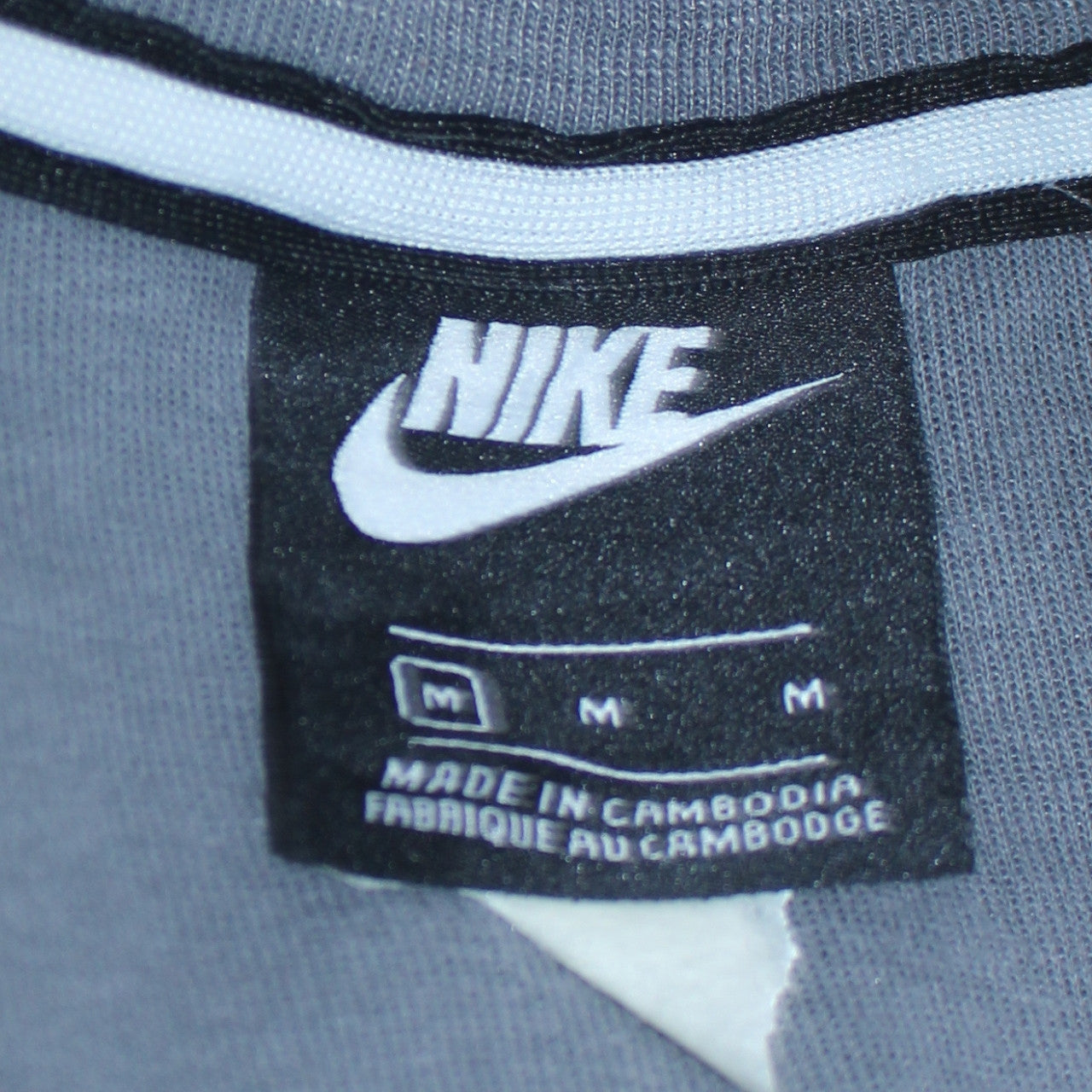 Nike Men's Grey Full Zip Hoodie Size M Sportswear