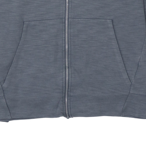 Nike Men's Grey Full Zip Hoodie Size M Sportswear