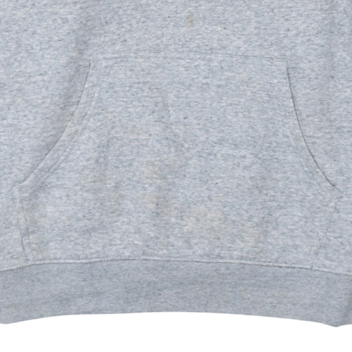 Champion Men's Grey Pullover Hoodie Size L Logo Fleece Sweatshirt