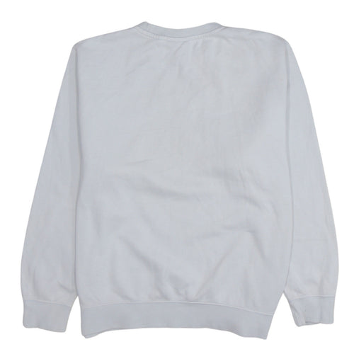 Nike Women’s White Crew Neck Pullover Sweatshirt L Cotton Blend