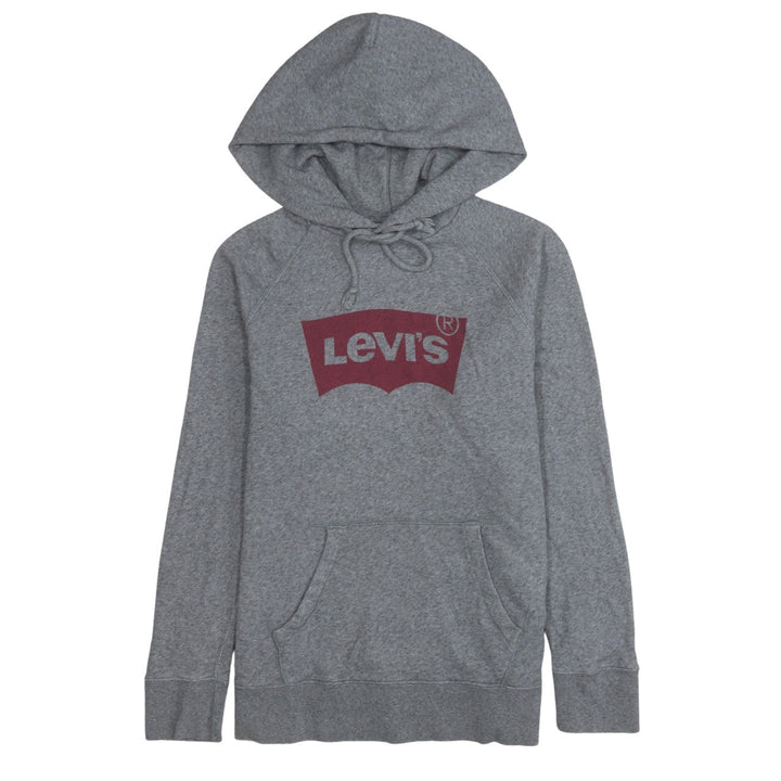 Levi's Men's Grey Pullover Hoodie L Regular Fit Graphic Logo