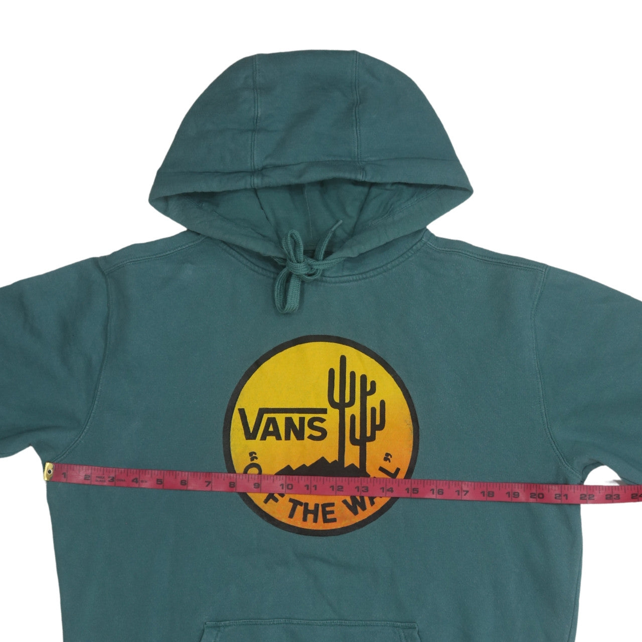 Vans Men's Green Medium Pullover Hoodie with Logo Graphic