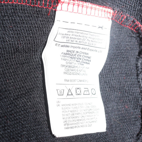 Adidas x Topshop Womens Red Black Colourblock Sweatshirt Size 10
