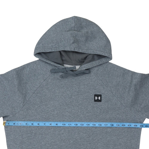 Under Armour Men's Grey Pullover Hoodie Medium Fleece ColdGear