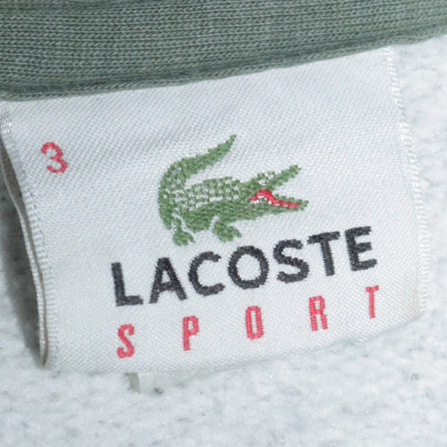 Lacoste Men's Grey Full Zip Hoodie Sweatshirt Size M