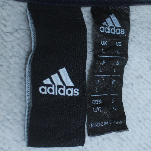 Adidas Mens Grey Long Sleeve Pullover Sweatshirt Size L