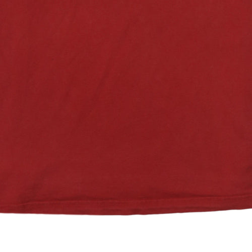Adidas Men's Red Sports T-Shirt L Short Sleeve Crew Neck