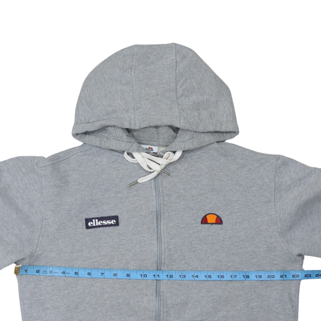 Ellesse Men's Grey Full Zip Hoodie Size M Hooded Sweatshirt