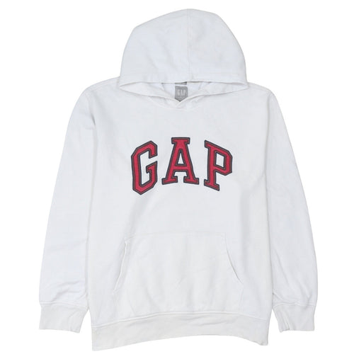 GAP Men's White Pullover Hoodie XL Logo Sweatshirt