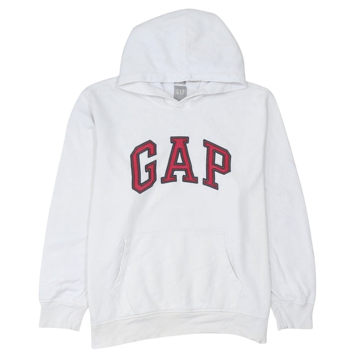 GAP Men's White Pullover Hoodie XL Logo Sweatshirt